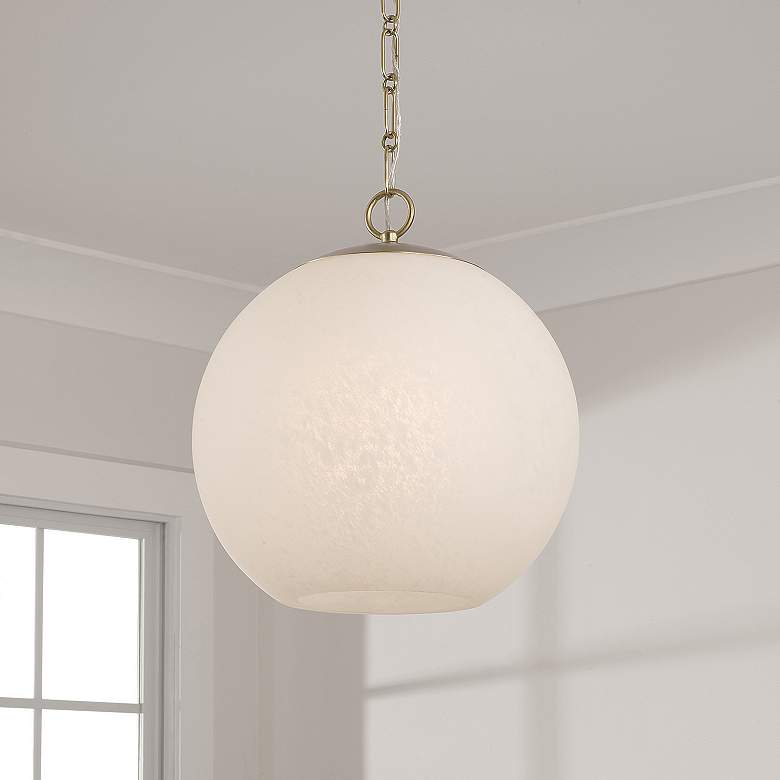Image 5 Capital Lighting Cleo 1 Light Pendant 13.5" Matte Brass more views