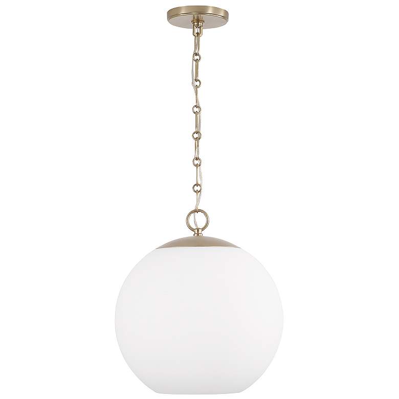 Image 1 Capital Lighting Cleo 1 Light Pendant 13.5" Matte Brass
