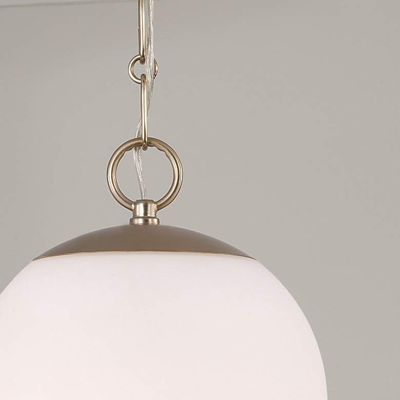 Image 4 Capital Lighting Cleo 1 Light Pendant 9" Matte Brass more views