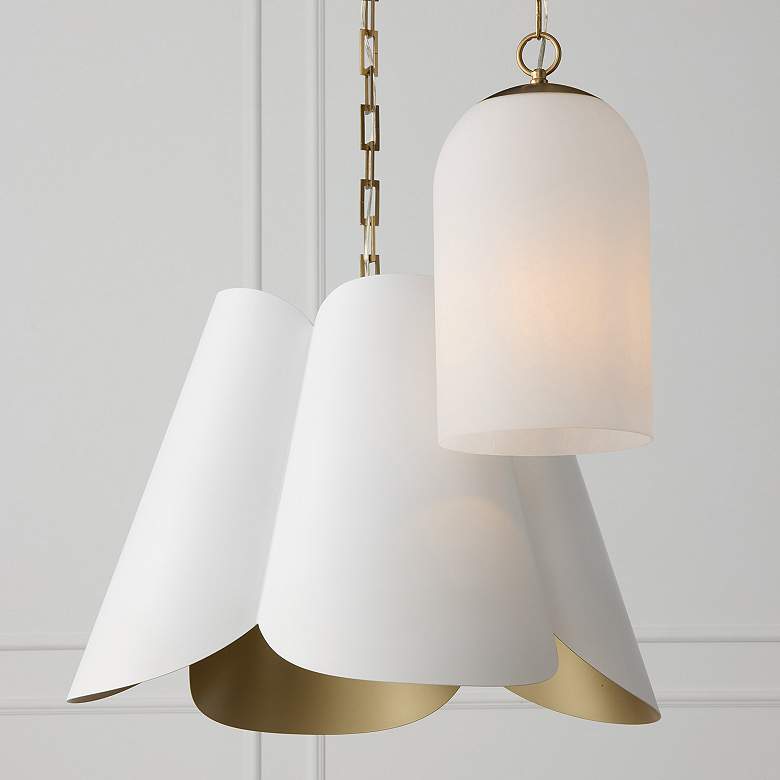 Image 6 Capital Lighting Cleo 1 Light Pendant 9" Matte Brass more views