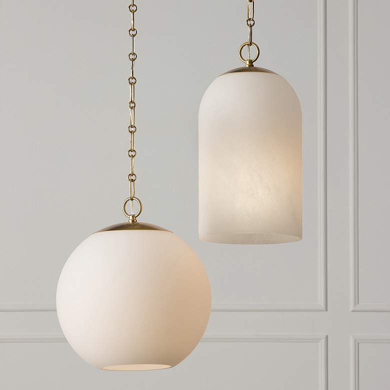 Image 7 Capital Lighting Cleo 1 Light Pendant 9" Matte Brass more views