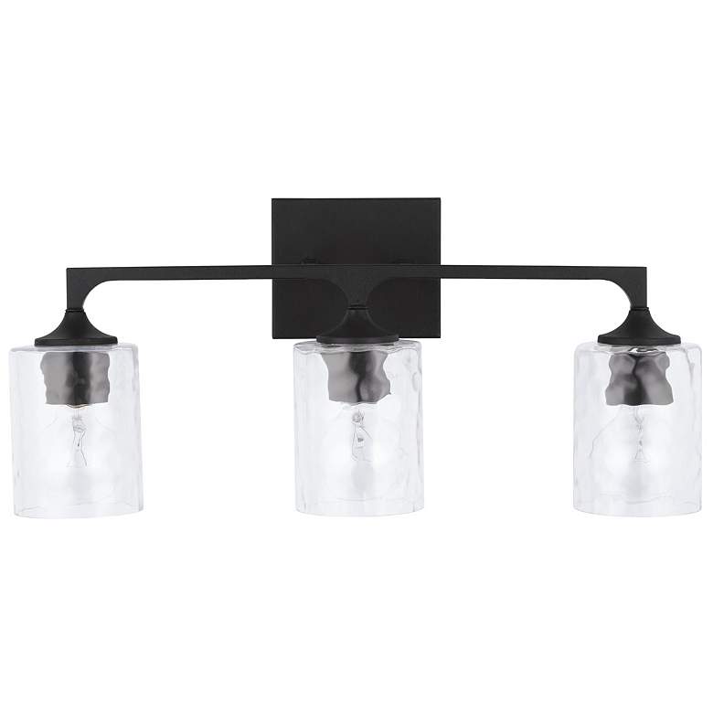 Image 1 Capital Lighting Clint 3 Light Vanity Black Iron