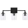 Capital Lighting Clint 3 Light Vanity Black Iron