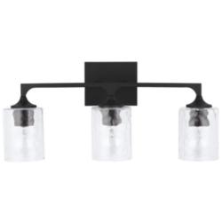 Capital Lighting Clint 3 Light Vanity Black Iron