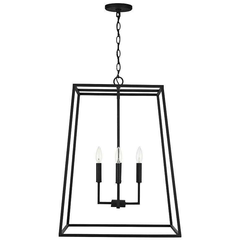 Image 1 Capital Lighting Clint 4 Light Pendant Black Iron