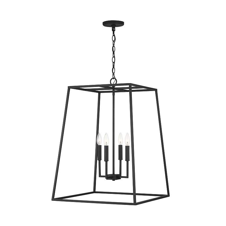 Image 4 Capital Lighting Clint 4 Light Pendant Black Iron more views