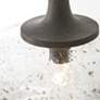 4_Capital Lighting Clive 14" Carbon Gray Black Iron Glass Pendant Light more views