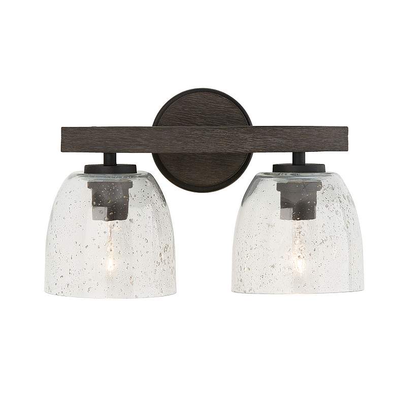 Image 4 Capital Lighting Clive 2 Light Vanity Carbon Grey and Black Iron more views