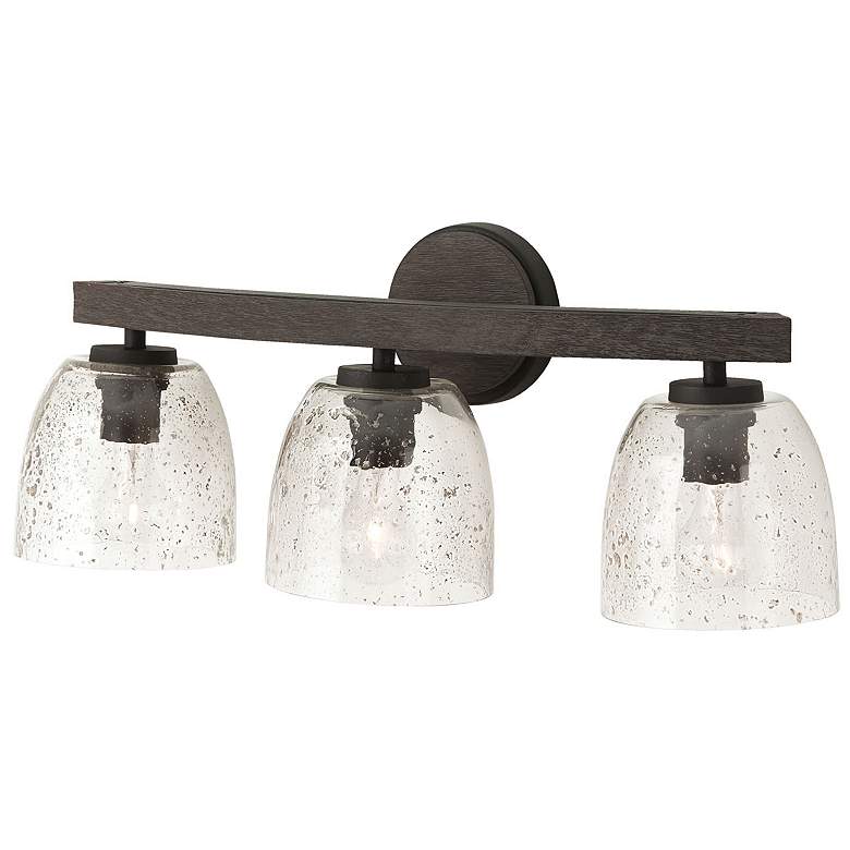 Image 2 Capital Lighting Clive 3 Light Vanity Carbon Grey and Black Iron