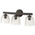 Capital Lighting Clive 3 Light Vanity Carbon Grey and Black Iron