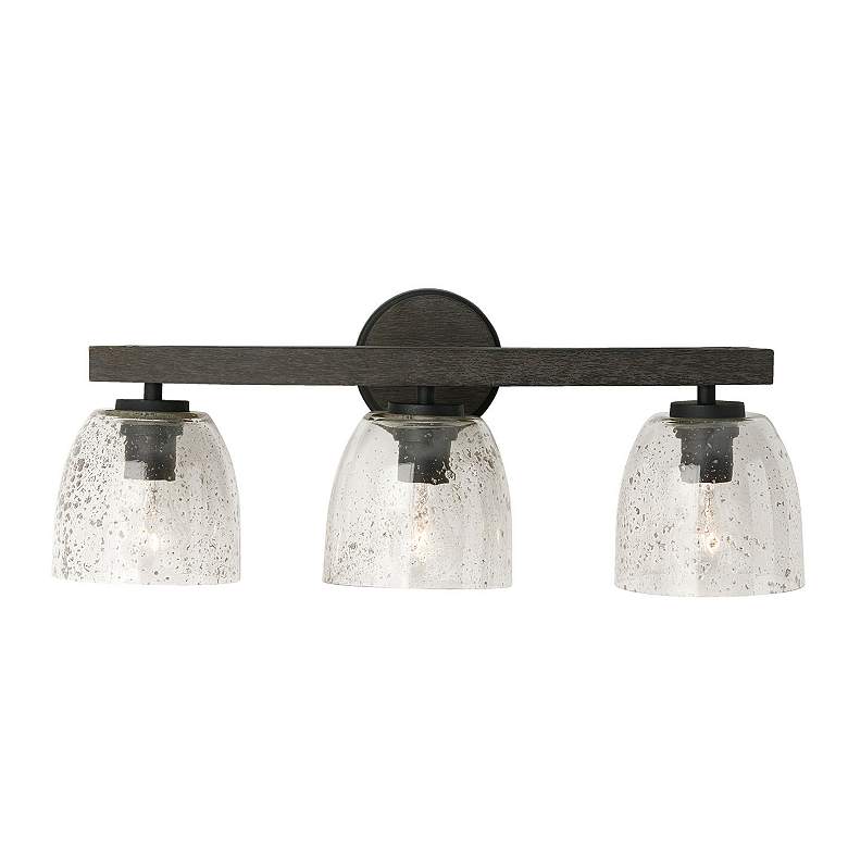 Image 4 Capital Lighting Clive 3 Light Vanity Carbon Grey and Black Iron more views