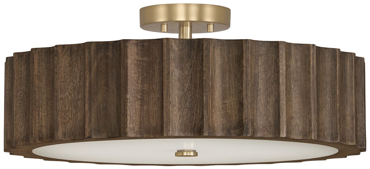 Image 2 Capital Lighting Cody 4 Light Semi Flush 20" Matte Brass