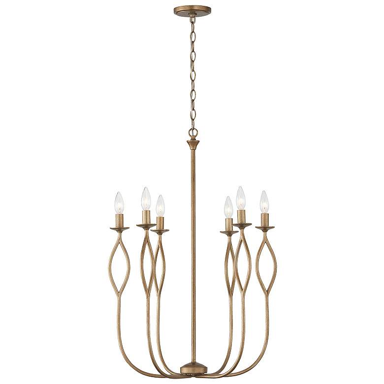 Image 1 Capital Lighting Cohen 6 Light Chandelier 22" Mystic Luster