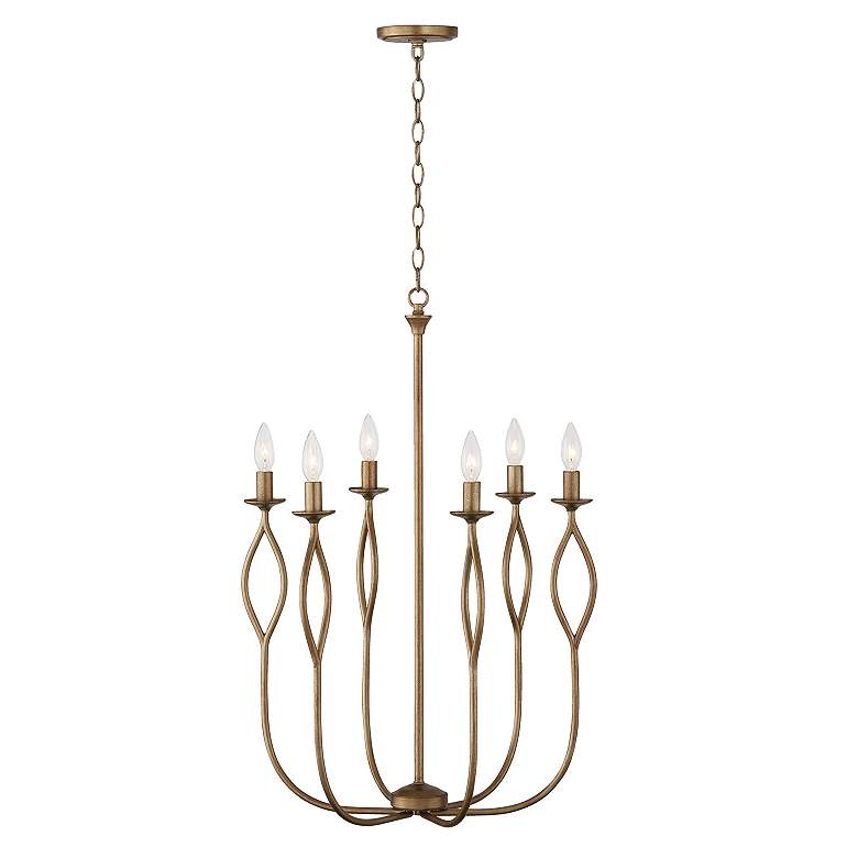 Image 6 Capital Lighting Cohen 6 Light Chandelier 22" Mystic Luster more views