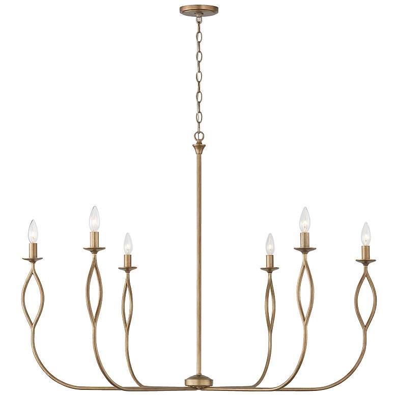 Image 2 Capital Lighting Cohen 6 Light Chandelier 44" Mystic Luster