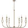2_Capital Lighting Cohen 6 Light Chandelier 44" Mystic Luster