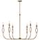 Capital Lighting Cohen 6 Light Chandelier 44" Mystic Luster