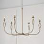 1_Capital Lighting Cohen 6 Light Chandelier 44" Mystic Luster