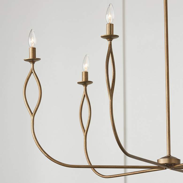 Image 3 Capital Lighting Cohen 6 Light Chandelier 44" Mystic Luster more views