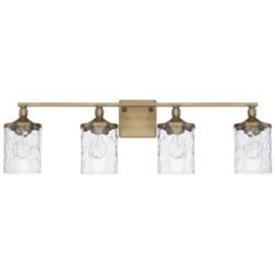 Capital Lighting Colton 33 1/2" 4-Light Aged Brass Vanity Bath Light