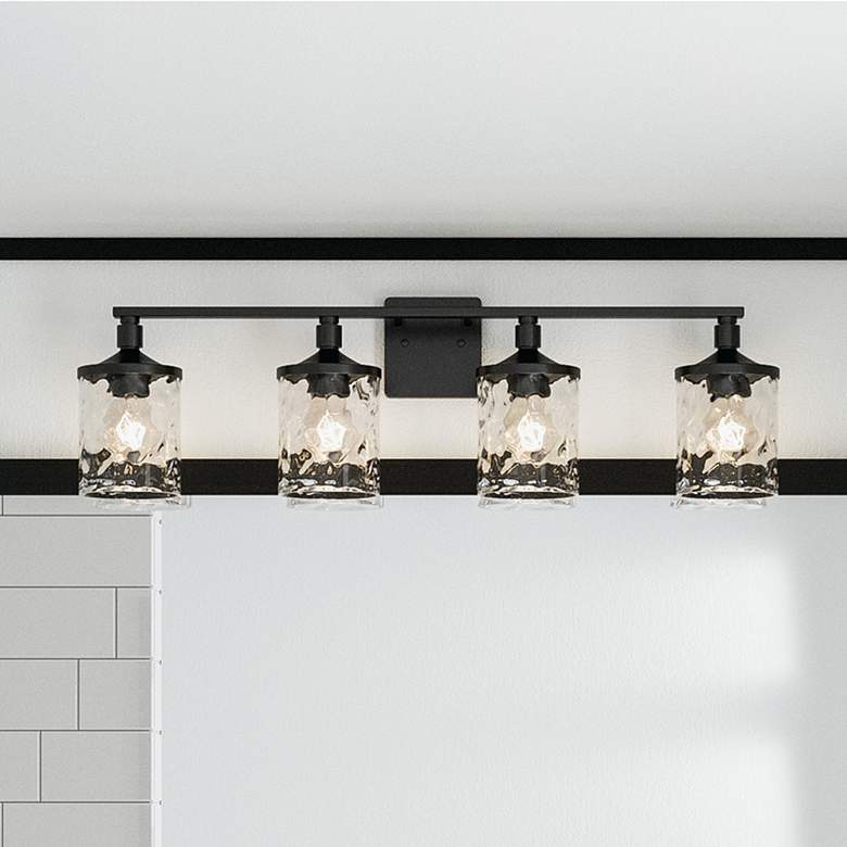 Image 1 Capital Lighting Colton 33 1/2" Matte Black 4-Light Vanity Bath Light