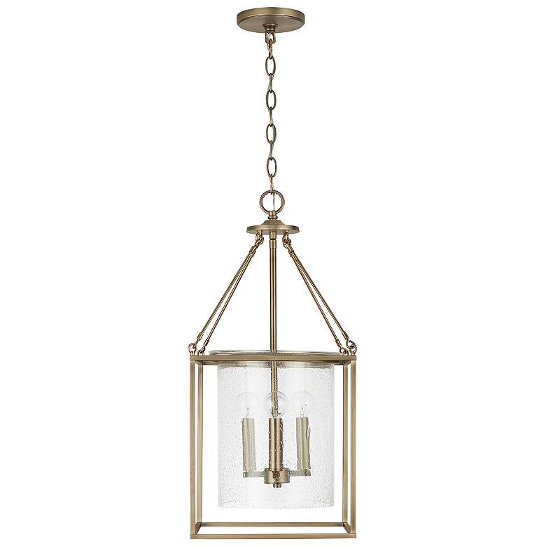 Image 1 Capital Lighting Cooper 4 Light Pendant Aged Brass