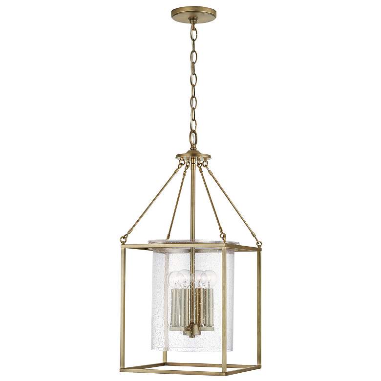 Image 4 Capital Lighting Cooper 4 Light Pendant Aged Brass more views