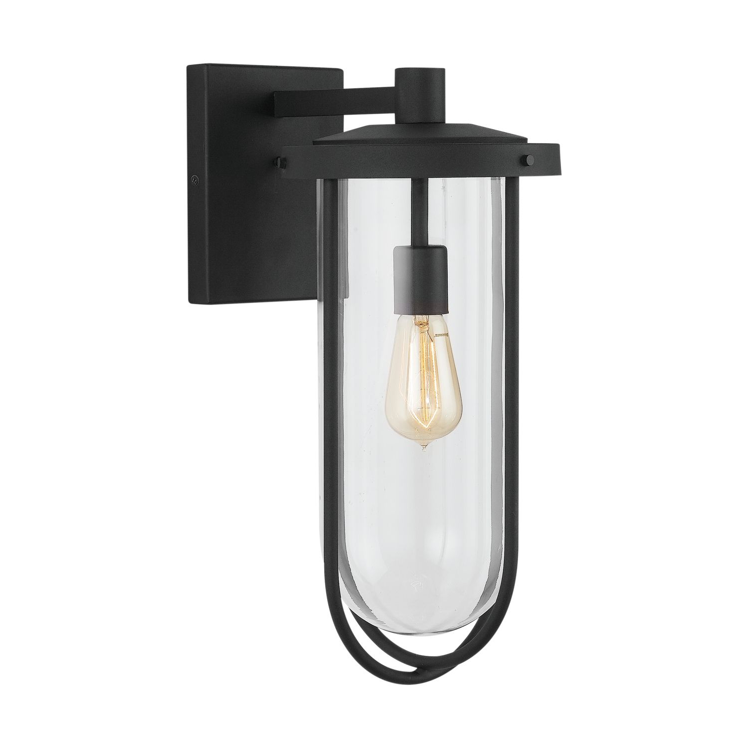Capital Lighting Corbin 1 Light Outdoor Wall lantern 8.25" Black