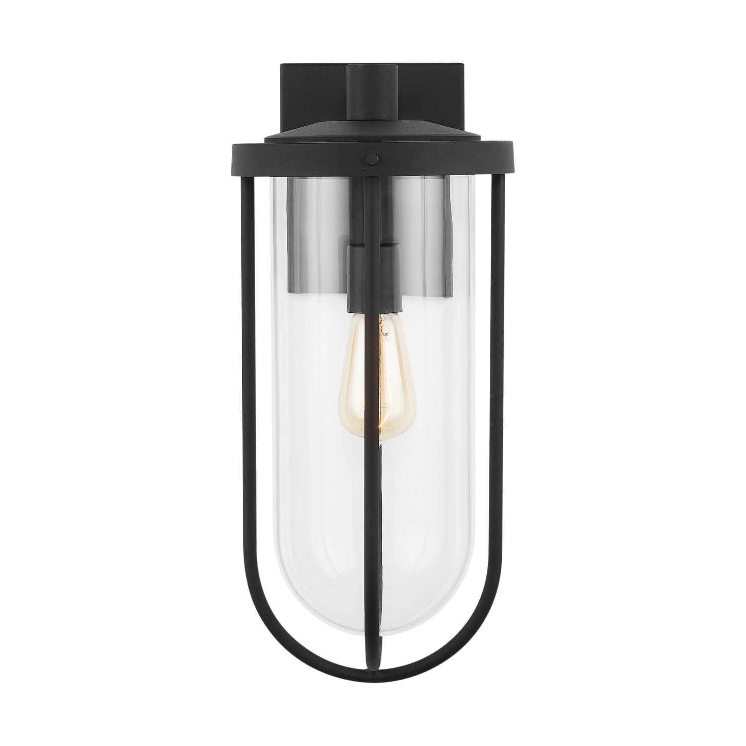 Capital Lighting Corbin 1 Light Outdoor Wall lantern 8.25" Black