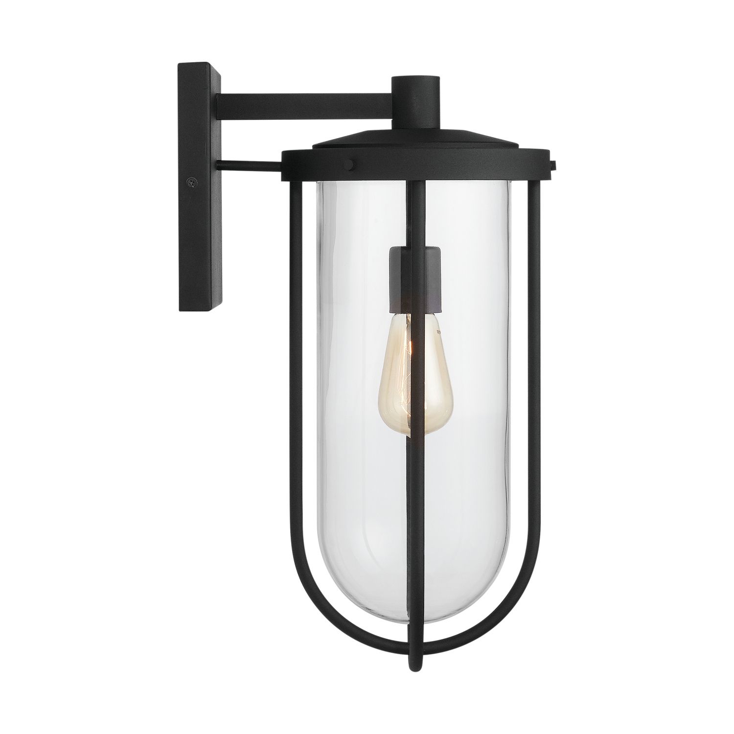 Capital Lighting Corbin 1 Light Outdoor Wall lantern 8.25" Black