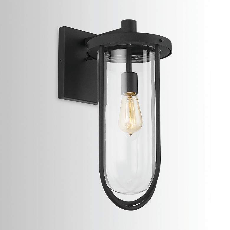 Image 1 Capital Lighting Corbin 1 Light Wall Mount Black