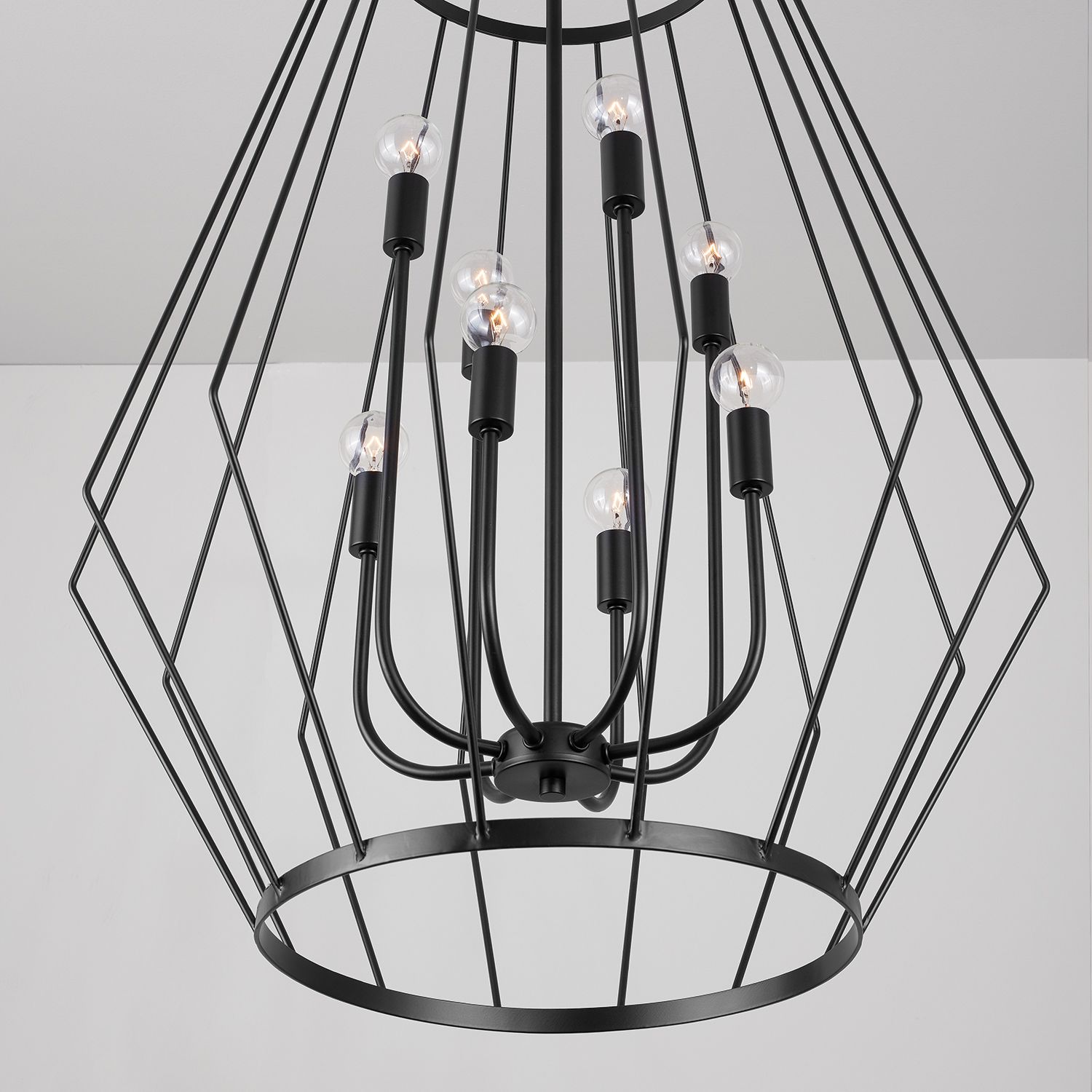 Image 3 Capital Lighting Corey 8 Light Foyer 24.75" Matte Black more views
