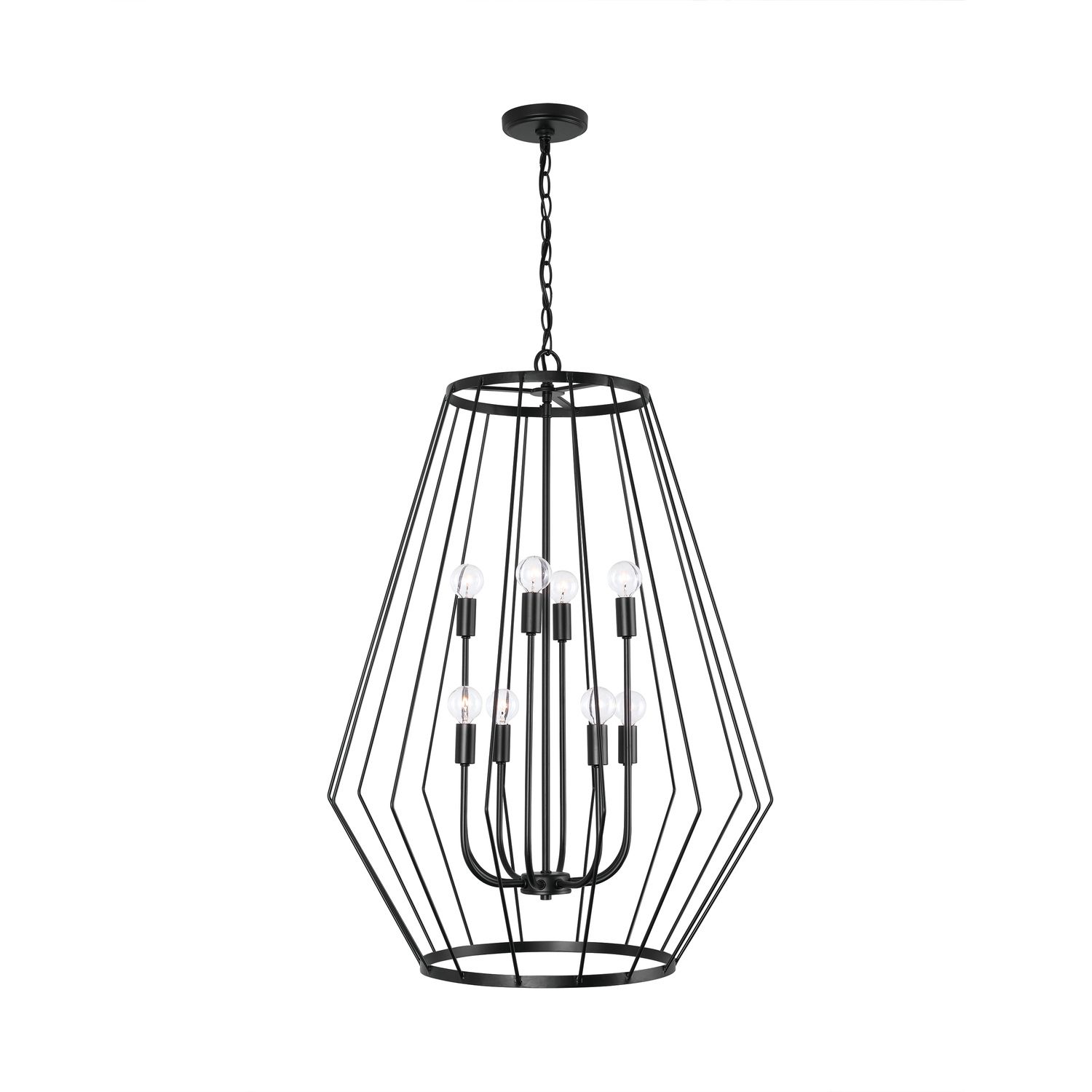 Image 4 Capital Lighting Corey 8 Light Foyer 24.75" Matte Black more views