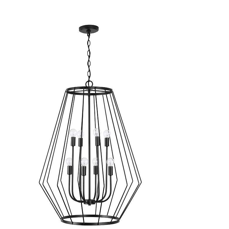 Image 1 Capital Lighting Corey 8 Light Foyer Matte Black