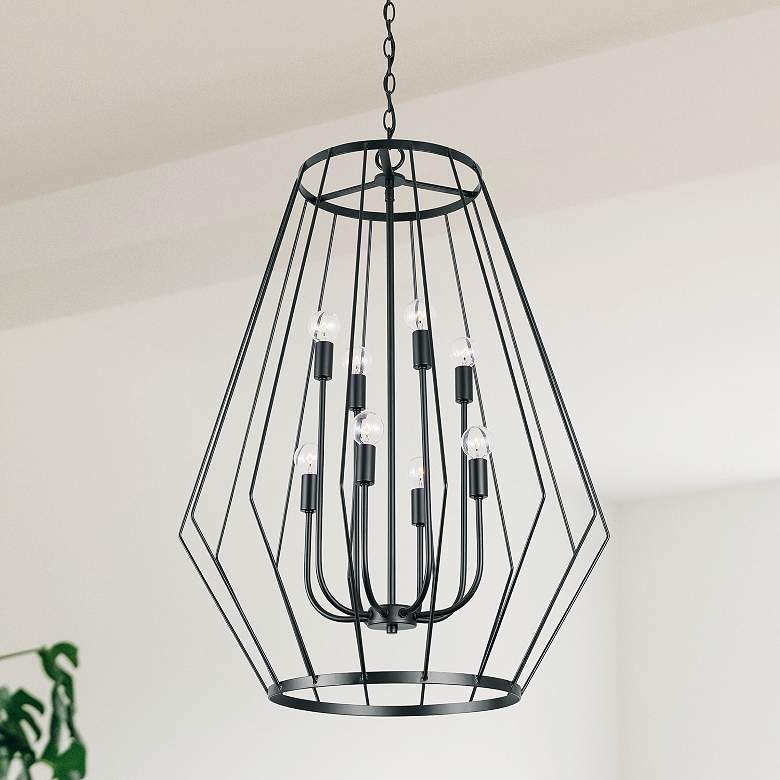 Image 1 Capital Lighting Corey 8 Light Foyer Matte Black