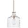 Capital Lighting Crawford 11 3/4" Aged Brass Clear Glass Mini Pendant