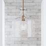 2_Capital Lighting Crawford 11 3/4" Aged Brass Clear Glass Mini Pendant