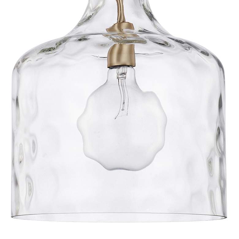 Image 4 Capital Lighting Crawford 11 3/4" Aged Brass Clear Glass Mini Pendant more views
