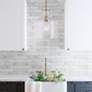 4_Capital Lighting Crawford 11 3/4" Aged Brass Clear Glass Mini Pendant more views