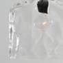 3_Capital Lighting Crawford 11 3/4" Black and Dimpled Glass Pendant more views