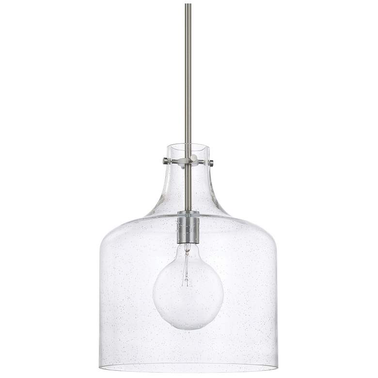 Image 2 Capital Lighting Crawford 11 3/4" Wide Nickel Glass Dome Mini Pendant