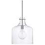 2_Capital Lighting Crawford 11 3/4" Wide Nickel Glass Dome Mini Pendant