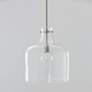 1_Capital Lighting Crawford 11 3/4" Wide Nickel Glass Dome Mini Pendant