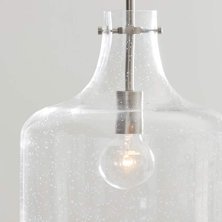 Image 3 Capital Lighting Crawford 11 3/4" Wide Nickel Glass Dome Mini Pendant more views