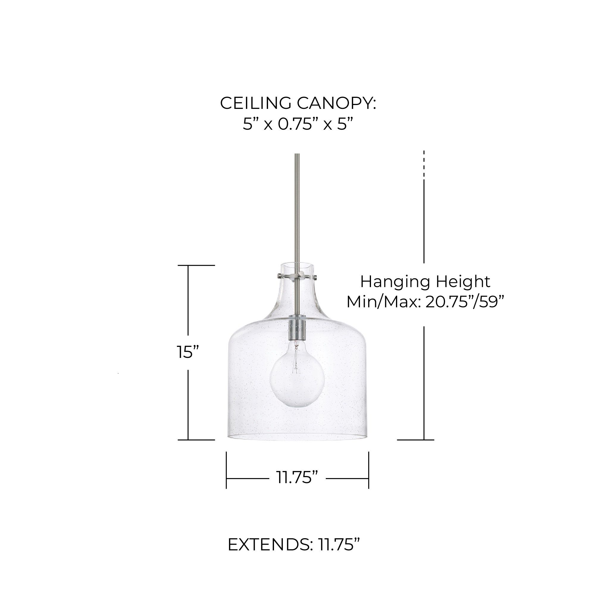 Image 4 Capital Lighting Crawford 11 3/4" Wide Nickel Glass Dome Mini Pendant more views