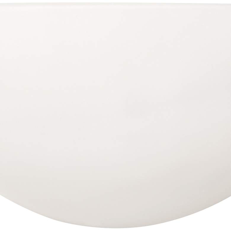 Image 3 Capital Lighting Crescent 5" High Matte White Opal Glass Wall Sconce more views