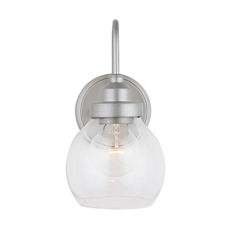 Image 7 Capital Lighting Daphne 9 1/2" Wide Brushed Nickel Wall Light more views