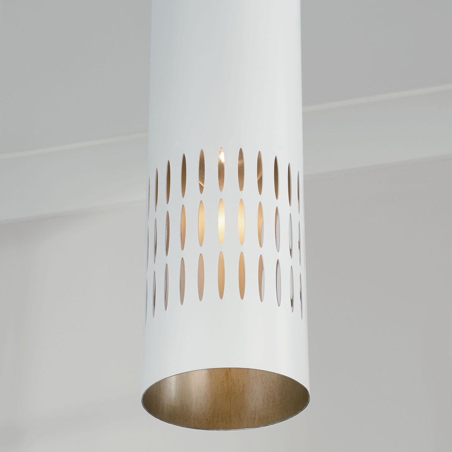 Image 3 Capital Lighting Dash 1 Light Pendant 6.25" Aged Brass and White more views