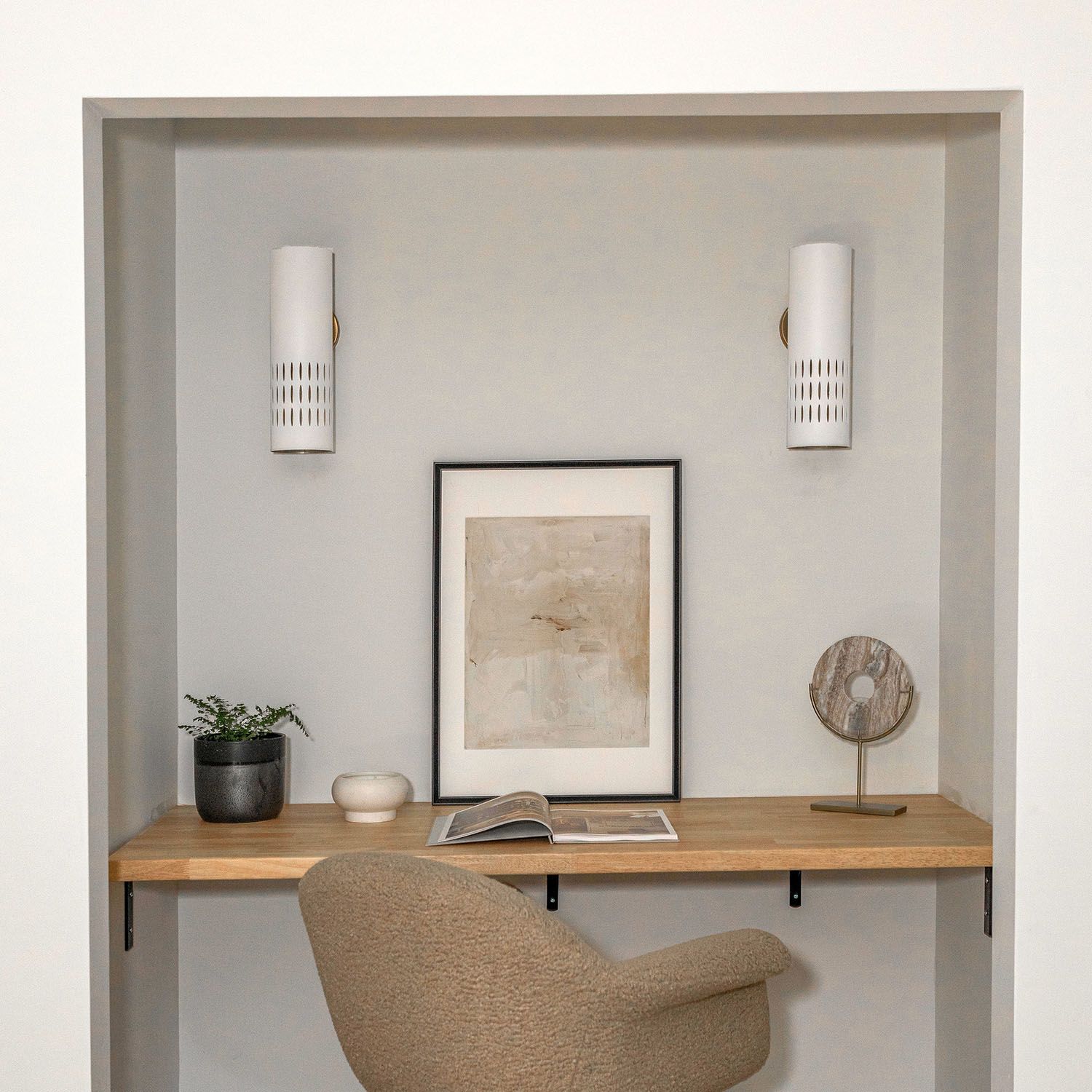 Image 7 Capital Lighting Dash 1 Light Sconce 5" Aged Brass and White more views