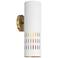 Capital Lighting Dash 1 Light Sconce Aged Brass and White